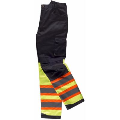 Pantalón De Trabajo Combinado Con Bandas Reflectante-fluorescentes Workteam C2618 40 Negro+amarillo A.v. Pantalón De Trabajo Combinado Con Bandas Reflectante-fluorescentes Workteam C2618 40 Negro+amarillo A.v.