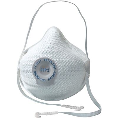 Moldex - Máscara De Respiración Air 315501 Ffp2 / V Nr D Con Válvula De Exhalación 10pcs./kt (por 10) Moldex - Máscara De Respiración Air 315501 Ffp2 / V Nr D Con Válvula De Exhalación 10pcs./kt (por 10)