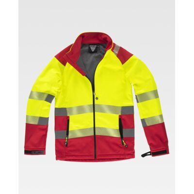 Chaqueta Workshell De Alta Visibilidad Combinada, En Iso 20471 Antifrío S9201 Workteam L Amarillo A.v.+ Rojo Chaqueta Workshell De Alta Visibilidad Combinada, En Iso 20471 Antifrío S9201 Workteam L Amarillo A.v.+ Rojo