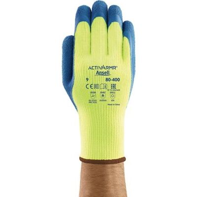 ANSELL Guantes De Protección Contra El Frío Activarmr® 80-400 Talla 10 Amarillo / Azul En 388.en 511.en 407 (paquete De 12) ANSELL Guantes De Protección Contra El Frío Activarmr® 80-400 Talla 10 Amarillo / Azul En 388.en 511.en 407 (paquete De 12)