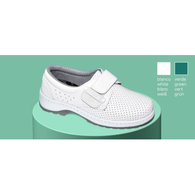 Zapato Sanitario De Piel De Vacuno Con Forro Transpirable Y Cierre Intercambiable Dian Premier 44 Blanco Zapato Sanitario De Piel De Vacuno Con Forro Transpirable Y Cierre Intercambiable Dian Premier 44 Blanco