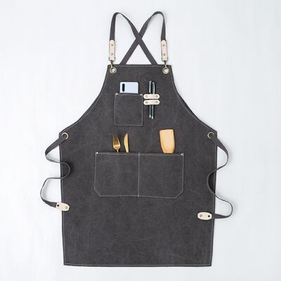 ANPVIZ Delantal De Trabajo Para Hombre Y Mujer, Delantal De Cocina, Correa Ajustable De Lona Con 3 Bolsillos, Delantal De Carpintero Para Barbacoa, Panadero, Carpintero, Tatuador, Peluquero, Camarero, Pintor ANPVIZ Delantal De Trabajo Para Hombre Y Mujer, Delantal De Cocina, Correa Ajustable De Lona Con 3 Bolsillos, Delantal De Carpintero Para Barbacoa, Panadero, Carpintero, Tatuador, Peluquero, Camarero, Pintor