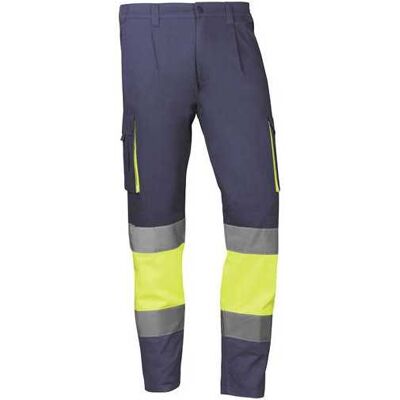 Pantalón De Trabajo Mykonos Azul Marino/amarillo Talla 3xl Juba Pantalón De Trabajo Mykonos Azul Marino/amarillo Talla 3xl Juba