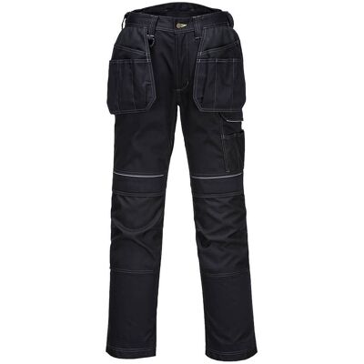 Portwest - Pantalón De Trabajo Elástico En 2 Direcciones Pw3 Con Bolsillos De Pistolera Pw305 41 Pulgadas Negro Portwest - Pantalón De Trabajo Elástico En 2 Direcciones Pw3 Con Bolsillos De Pistolera Pw305 41 Pulgadas Negro