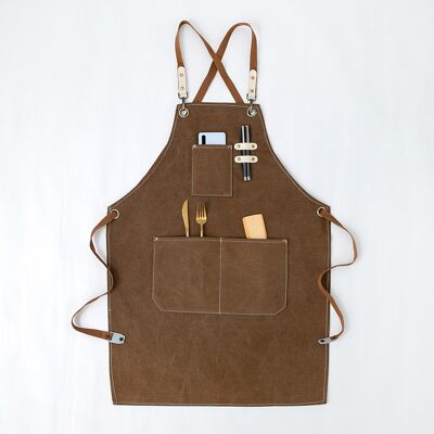 ANPVIZ Delantal Vaquero De Alta Calidad Con Bolsillos Para Peluqueros, Delantal De Trabajo Multifuncional E Impermeable De Lona Encerada, Para Pintores, Jardineros, Peluqueros Para Mujeres Y Hombres, Color C ANPVIZ Delantal Vaquero De Alta Calidad Con Bolsillos Para Peluqueros, Delantal De Trabajo Multifuncional E Impermeable De Lona Encerada, Para Pintores, Jardineros, Peluqueros Para Mujeres Y Hombres, Color C