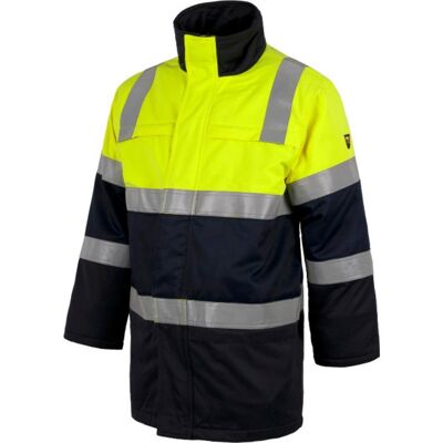 Parka Ignífuga, Antiestática Con Protección Para Soldadura Y Arco Eléctrico, De Alta Visibilidad Workteam B3791 Xl Marino+amarillo A.v. Parka Ignífuga, Antiestática Con Protección Para Soldadura Y Arco Eléctrico, De Alta Visibilidad Workteam B3791 Xl Marino+amarillo A.v.