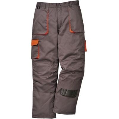 Pantalón Portwest Texo Contrastado Acolchado Color: Gris Talla L - Portwest Pantalón Portwest Texo Contrastado Acolchado Color: Gris Talla L - Portwest