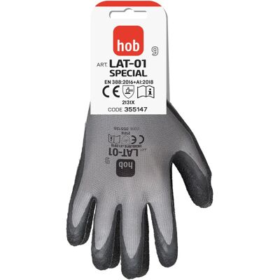 MARCA Neri Safety Guantes De Trabajo Lat-01 Poliéster Y Látex Talla 9 - Paquete De 12 Unidades MARCA Neri Safety Guantes De Trabajo Lat-01 Poliéster Y Látex Talla 9 - Paquete De 12 Unidades