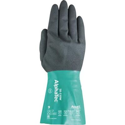 ANSELL Guante De Protección Química Alpha-tec 58-530w Talla 9 Verde / Gris En 388.en 374.en 1149 Kat.iii (paquete De 6) ANSELL Guante De Protección Química Alpha-tec 58-530w Talla 9 Verde / Gris En 388.en 374.en 1149 Kat.iii (paquete De 6)