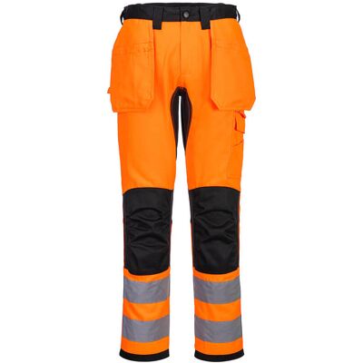 Portwest - Pantalón De Trabajo De A.v Flúor Con Paneles Elásticos 4 Sentidos, Bolsillos Para Rodilleras Cd889 30 Pulgadas Naranja/negro Portwest - Pantalón De Trabajo De A.v Flúor Con Paneles Elásticos 4 Sentidos, Bolsillos Para Rodilleras Cd889 30 Pulgadas Naranja/negro