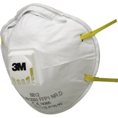 3m 8812 Mascarilla Blanca Ffp1 Con Válvula De Exhalación 3m 8812 Mascarilla Blanca Ffp1 Con Válvula De Exhalación