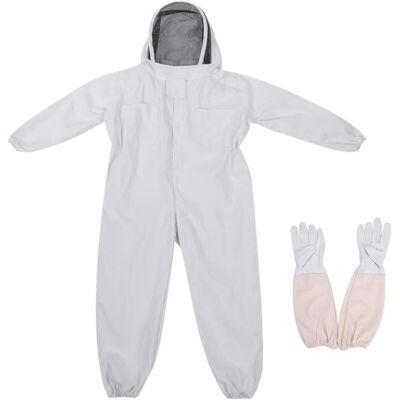 DPZO Traje Protector Para Apicultores, Equipo De Protección Profesional Contra Picaduras De Abejas Con Guantes Largos Y Velo Para Apicultores - Blanco (xxl) DPZO Traje Protector Para Apicultores, Equipo De Protección Profesional Contra Picaduras De Abejas Con Guantes Largos Y Velo Para Apicultores - Blanco (xxl)