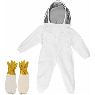 ENOWELIR Traje De Apicultor Infantil De Algodón, Talla M, Con Velo, Gorro Y Guantes: Protección Eficaz Para Las Visitas A La Granja. ENOWELIR Traje De Apicultor Infantil De Algodón, Talla M, Con Velo, Gorro Y Guantes: Protección Eficaz Para Las Visitas A La Granja.