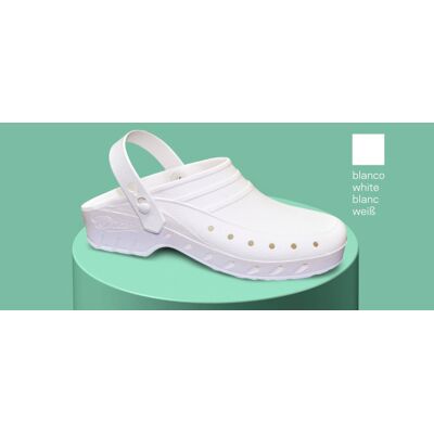Dian - Zueco Sanitario De Material Polimérico Antibacteriano Sbs Monocasco 02-s 36 Blanco Dian - Zueco Sanitario De Material Polimérico Antibacteriano Sbs Monocasco 02-s 36 Blanco
