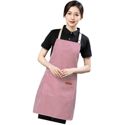 OEM Delantal De Trabajo A Rayas, Delantal De Cocina De Polialgodón - Rosa OEM Delantal De Trabajo A Rayas, Delantal De Cocina De Polialgodón - Rosa