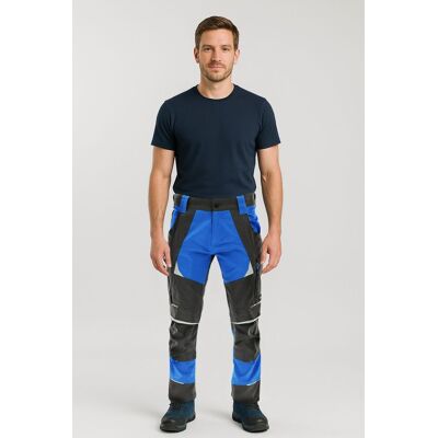 OEM Pantalones De Trabajo 24h Cottonflex Sara Waist, Talla 48, Color Negro-amarillo Reflectante. OEM Pantalones De Trabajo 24h Cottonflex Sara Waist, Talla 48, Color Negro-amarillo Reflectante.