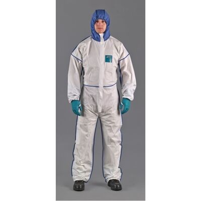 Ansell - Traje De Protección Alphatec® 1800 Comfort Talla Xxl Blanco / Azul Psa Iii Microgard Ansell - Traje De Protección Alphatec® 1800 Comfort Talla Xxl Blanco / Azul Psa Iii Microgard