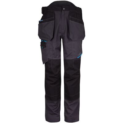Portwest - Pantalón De Trabajo Bicolor Con Bolsillo Pistolera Wx3 Holster T702 33 Pulgadas Gris Metálico Portwest - Pantalón De Trabajo Bicolor Con Bolsillo Pistolera Wx3 Holster T702 33 Pulgadas Gris Metálico