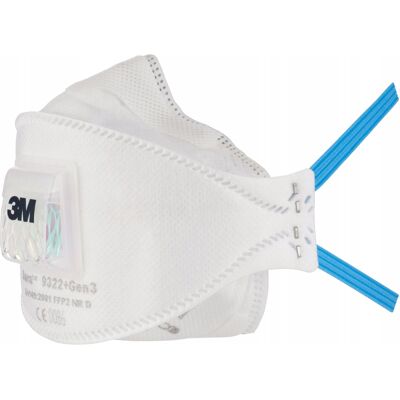 Mascarilla 3m Aura 9322+ Gen3 Ffp2 Desechable Válvula Cool Flow Mascarilla 3m Aura 9322+ Gen3 Ffp2 Desechable Válvula Cool Flow