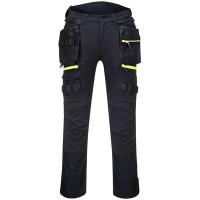 Portwest - Pantalón De Trabajo Con Tejido De Altas Prestaciones Con Rodilleras Dx4 Dx452 28 Pulgadas Negro Portwest - Pantalón De Trabajo Con Tejido De Altas Prestaciones Con Rodilleras Dx4 Dx452 28 Pulgadas Negro