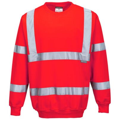 Sudadera De Alta Visibilidad De Tejido De Punto Con Cintas Reflectantes Portwest B303 S Rojo Sudadera De Alta Visibilidad De Tejido De Punto Con Cintas Reflectantes Portwest B303 S Rojo