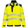 Chaqueta de alta visibilidad resistente a la llama PW3 bicolor tejido premium Portwest FR714 s - Amarillo / Negro - Amarillo / Negro