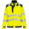 Chaqueta de alta visibilidad resistente a la llama PW3 bicolor tejido premium Portwest FR714 l - Amarillo / Negro - Amarillo / Negro