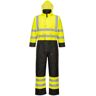 Mono Contrast con forro impermeable costuras encintadas, alta visibilidad Portwest S485 m - Amarillo / Negro - Amarillo / Negro