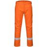 Pantalón industrias franjas reflectantes Bizflame Ultra entornos peligrosos hechura Regular Portwest FR66 Naranja - 42 pulgadas - Naranja