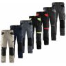 Pantalones de trabajo Blaklader 1556 Craftsman sin bolsillos flotantes - 46 (eu) - Negro - Negro