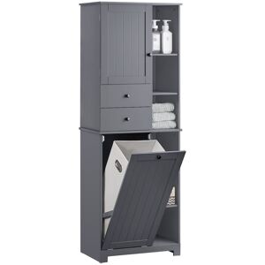 Armario Alto De Baño Con Cesto Para Ropa Sucia Mueble Columna Multifuncional Con 1 Puerta 6 Estantes Y 2 Cajones Gis 60 X 37 X 170 Cm Bzr104-dg Sobuy Es Armario Alto De Baño Con Cesto Para Ropa Sucia Mueble Columna Multifuncional Con 1 Puerta 6 Estantes Y 2 Cajones Gis 60 X 37 X 170 Cm Bzr104-dg Sobuy Es