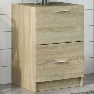 Armario De Lavabo Madera De Ingeniería Roble Sonoma 40x37x59 Cm Vidaxl Armario De Lavabo Madera De Ingeniería Roble Sonoma 40x37x59 Cm Vidaxl