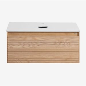 Sklum - Conjunto De Mueble De Baño En Madera De Fresno Tedrik Sklum - Conjunto De Mueble De Baño En Madera De Fresno Tedrik