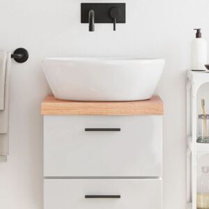 Encimera de baño madera maciza marrón claro 40x30cm vidaXL Encimera de baño madera maciza marrón claro 40x30cm vidaXL