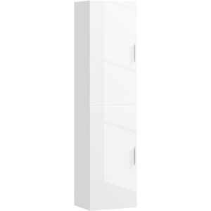 Homcom - Columna De Baño De Pared Armario De Baño Con Estantes Ajustables Y 2 Puertas Mueble De Baño Moderno 40x30x160 Cm Blanco Homcom - Columna De Baño De Pared Armario De Baño Con Estantes Ajustables Y 2 Puertas Mueble De Baño Moderno 40x30x160 Cm Blanco