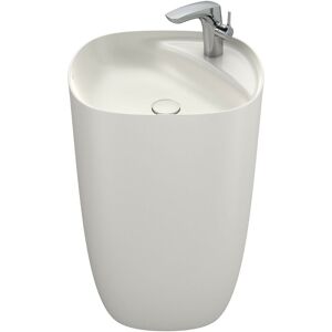 Lavabo Totem De Fineceramic® Beyond Roca Color: Beige Lavabo Totem De Fineceramic® Beyond Roca Color: Beige