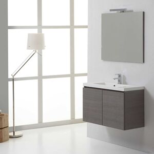 Kiamami Valentina - Mueble de baño de pared con lavabo y espejo Kiamami Valentina - Mueble de baño de pared con lavabo y espejo