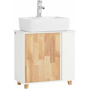 Mueble para Debajo del Lavabo Armario de Baño de Suelo con 2 Estantes y 1 Puerta 60 x 30 x 60 cm BZR75-W Sobuy es Mueble para Debajo del Lavabo Armario de Baño de Suelo con 2 Estantes y 1 Puerta 60 x 30 x 60 cm BZR75-W Sobuy es