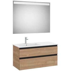 Pack Mueble The Gap 1000x460 2 Cajones + Lavabo Izquierda + Espejo Eidos Nogal .-roca: Diseño, Innovación Y Calidad Pack Mueble The Gap 1000x460 2 Cajones + Lavabo Izquierda + Espejo Eidos Nogal .-roca: Diseño, Innovación Y Calidad