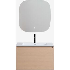 Conjunto De Mueble De Baño En Madera Con Lavabo Integrado Jacob Sklum Conjunto De Mueble De Baño En Madera Con Lavabo Integrado Jacob Sklum