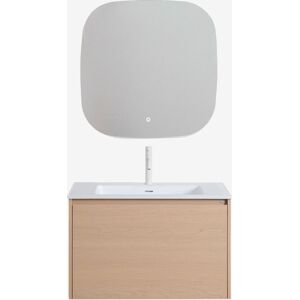 Conjunto De Mueble De Baño En Madera Con Lavabo Integrado Jacob Sklum Conjunto De Mueble De Baño En Madera Con Lavabo Integrado Jacob Sklum