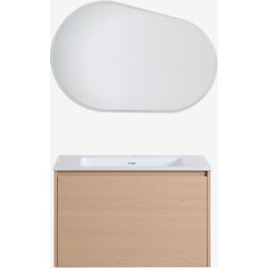 Sklum - Conjunto De Mueble De Baño En Madera Con Lavabo Integrado Jacob Sklum - Conjunto De Mueble De Baño En Madera Con Lavabo Integrado Jacob