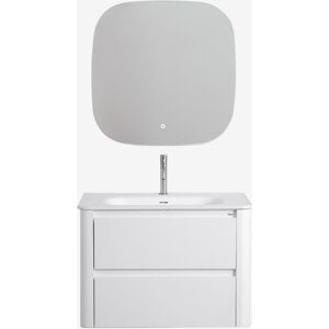 Conjunto De Mueble De Baño Suspendido 80x50 Cm En Madera Con Lavabo Integrado Egerton Sklum Conjunto De Mueble De Baño Suspendido 80x50 Cm En Madera Con Lavabo Integrado Egerton Sklum
