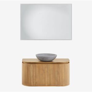 Sklum - Conjunto De Mueble De Baño En Madera De Mango Analis Sklum - Conjunto De Mueble De Baño En Madera De Mango Analis