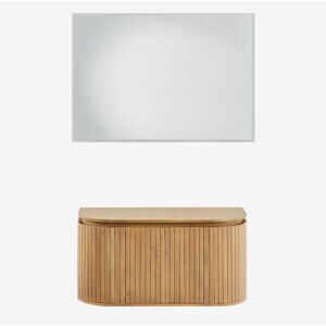 Sklum - Conjunto De Mueble De Baño En Madera De Mango Analis Sklum - Conjunto De Mueble De Baño En Madera De Mango Analis