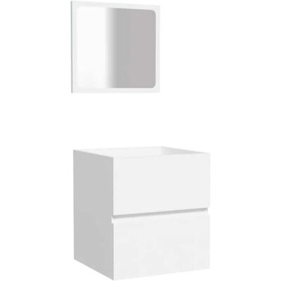 ALTRO Nova - Armario de baño con espejo - Madera blanca ALTRO Nova - Armario de baño con espejo - Madera blanca