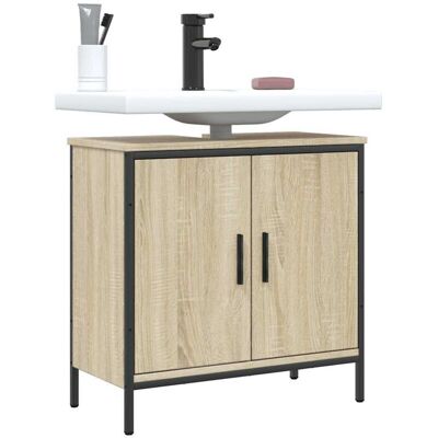 Vidaxl - Armario Lavabo Baño Madera Ingeniería Roble Sonoma 60x30x60 Cm Vidaxl - Armario Lavabo Baño Madera Ingeniería Roble Sonoma 60x30x60 Cm