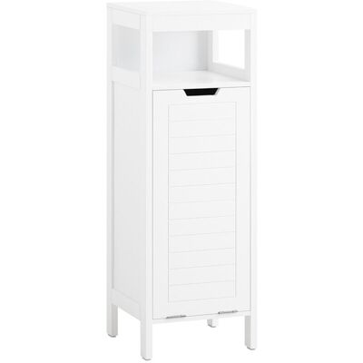 Sobuy - Cesto Para Ropa Sucia Armario Multifuncional De Baño Mueble De Suelo Con 1 Cesto Y 1 Estante Abierto Blanco 30 X 30 X 90 Cm Bzr122-w Es Sobuy - Cesto Para Ropa Sucia Armario Multifuncional De Baño Mueble De Suelo Con 1 Cesto Y 1 Estante Abierto Blanco 30 X 30 X 90 Cm Bzr122-w Es