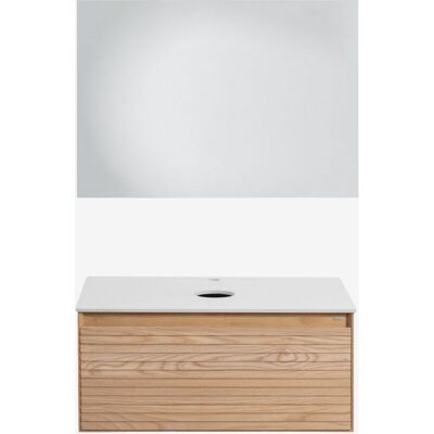 Sklum - Conjunto De Mueble De Baño En Madera De Fresno Tedrik Sklum - Conjunto De Mueble De Baño En Madera De Fresno Tedrik