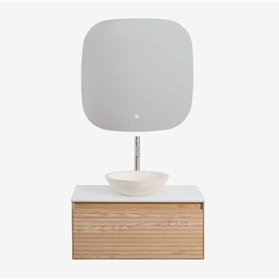 Sklum - Conjunto De Mueble De Baño En Madera De Fresno Tedrik Sklum - Conjunto De Mueble De Baño En Madera De Fresno Tedrik